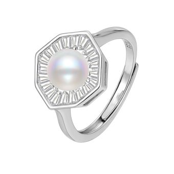 S925 Pearl ring