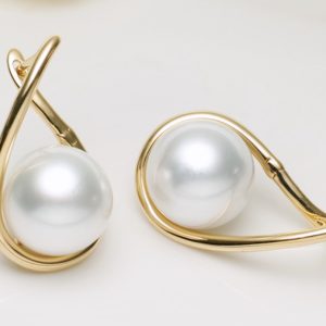 Серьги серебряной раковины S925