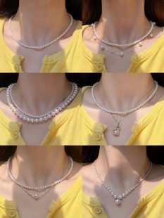 A week of necklaces, all different.