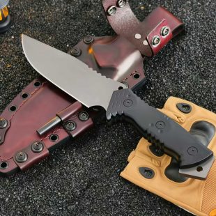 Thick steel M29 high hardness integrated steel outdoor knife portable self-defense camping hiking cutting tool